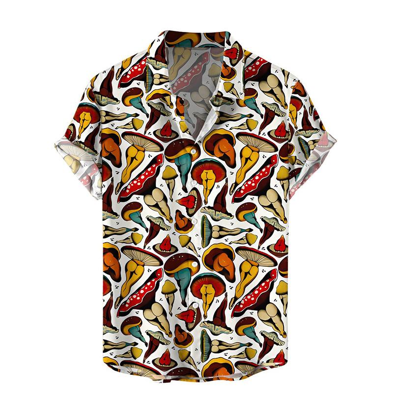 Harajuku Summer New 3D Printing Hentai Styles Shirts Color Rainbows Graphic Short Men Fashion Cool Clothes Blouses