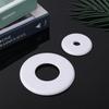 2pcs Wall Split Flange, ABS Self-Adhesive Round Plumbing Cover Plates for 17mm/0.67" & 29mm/1.14" Water Pipe Hole Faucet Escutcheons for Toilet
