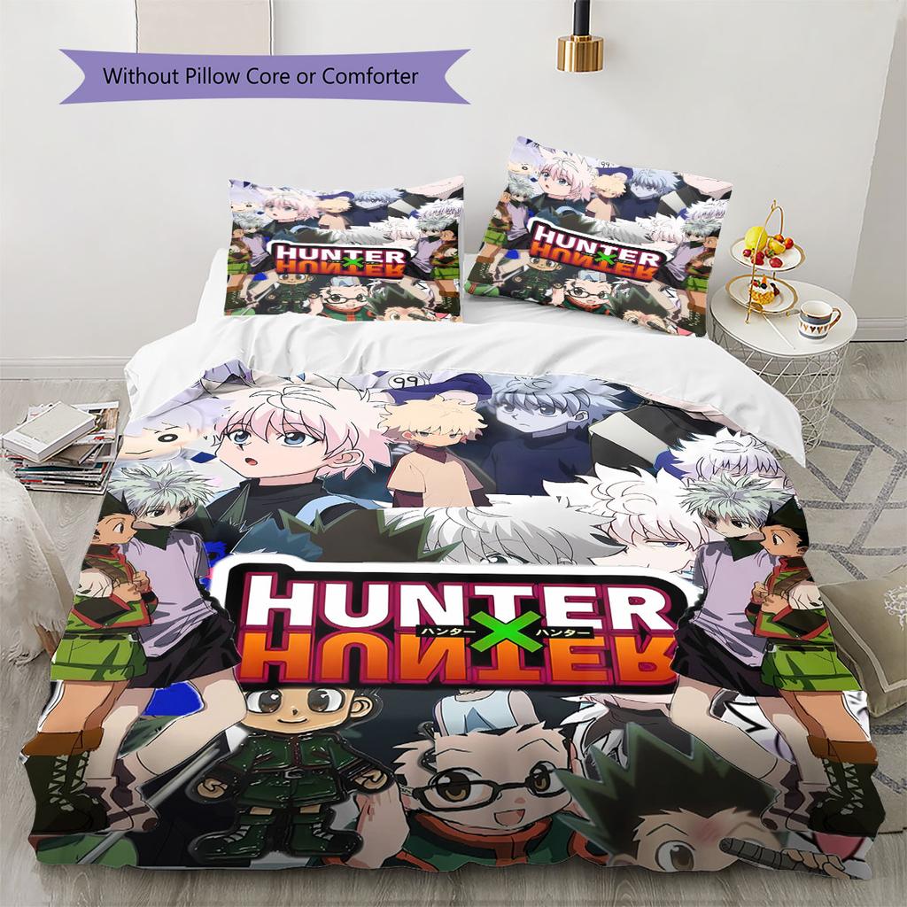 Hunter Pattern Bedding Quilt Set Quilt Cover Pillowcase Home Decoration Birthday Gift (1 * duvet cover + 2 * pillowcase, without core)