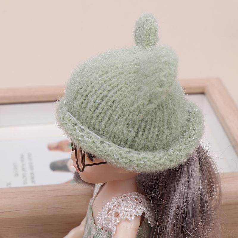 1/12 Кукла Мини Цветная Вязаная Шапка Моделирование Шапки Ручной Работы Игрушки Кукла Одевание Аксессуары Для Детей Ролевые Игры Игрушка