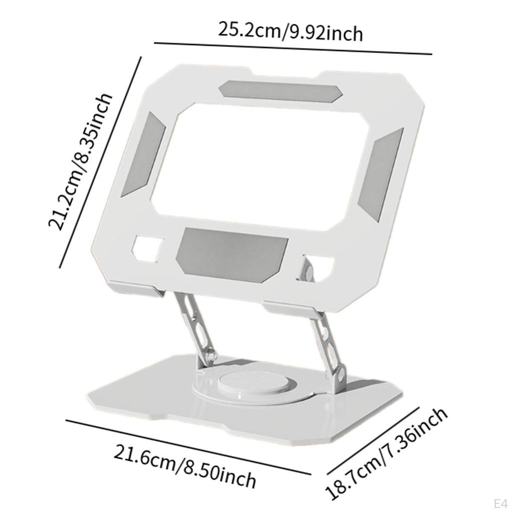 Регулируемый держатель для ноутбука, настольное крепление для ноутбука, легко переносить и хранить, вентилируемый, поворотный