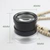 30X Scale Loupe Magnifier with 2 Scaleplates Portable Magnifying Glass Interchangeable Reticle