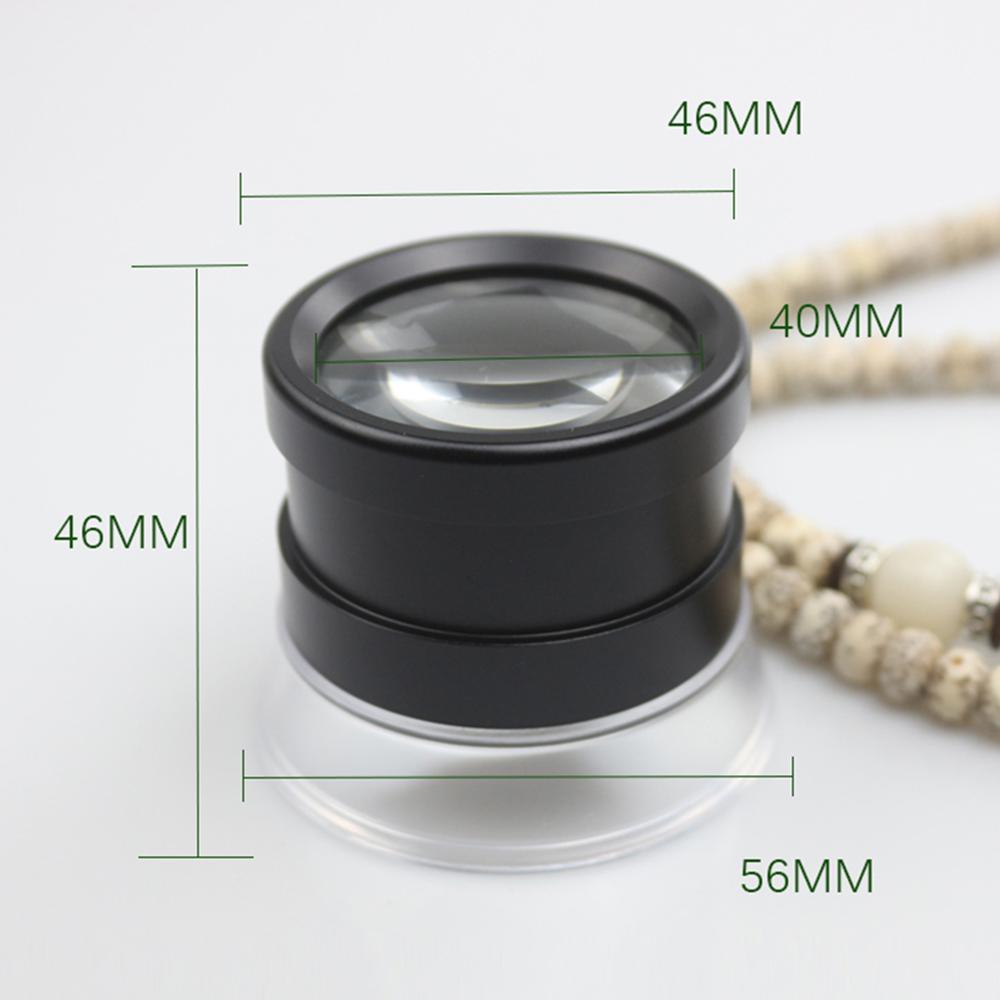 30X Scale Loupe Magnifier with 2 Scaleplates Portable Magnifying Glass Interchangeable Reticle