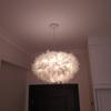 Modern Feather Pendant Lampshade Hanging Lamp Goose Feather Ceiling Lights Cover E27 Lamp Holder