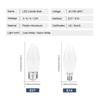 12PCS LED Candle Bulb AC220V 3W 6W 9W 12W  E27 E14  Cold White Neutral Light Warm White for Chandeliers and Crystal Lamps