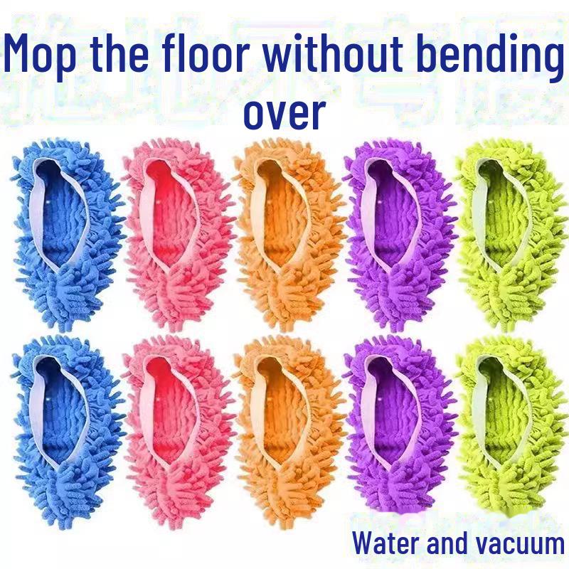 Чехлы для обуви из шенилла, которые можно мыть - Тапочки для ленивой уборки пола в помещении