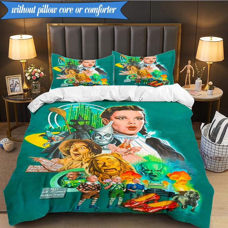 Wonderful Wizard Adventure 3pcs K-pop music group Bedding set,Ideal for Bedroom, Dormitory,Including Duvet Cover And 2pcs Pillowcases,Fan gifts