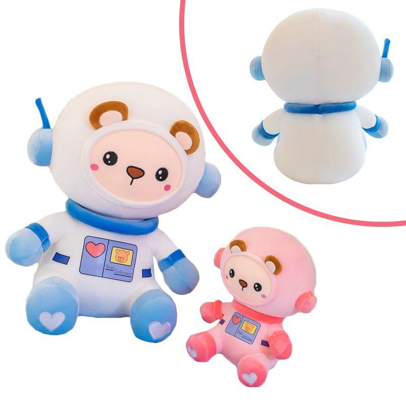 Lovable Cartoon Space Astronauts Bear Plush Doll With Colorful And Non-toxic Material