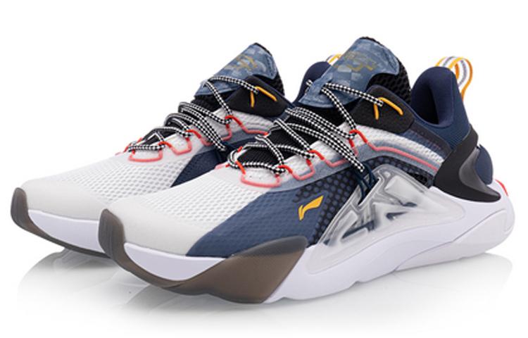 Li Ning Огнеупорная амортизация Амортизация с отскоком Низкие повседневные кроссовки Мужские AGLQ059-5