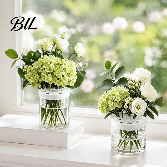 Reusable Floral Fixer Silicone Flower Arranging Grid, Stretchable Honeycomb Arranger & Fixation Tool Vase Holder, Flexible Arrangement for Home Decor