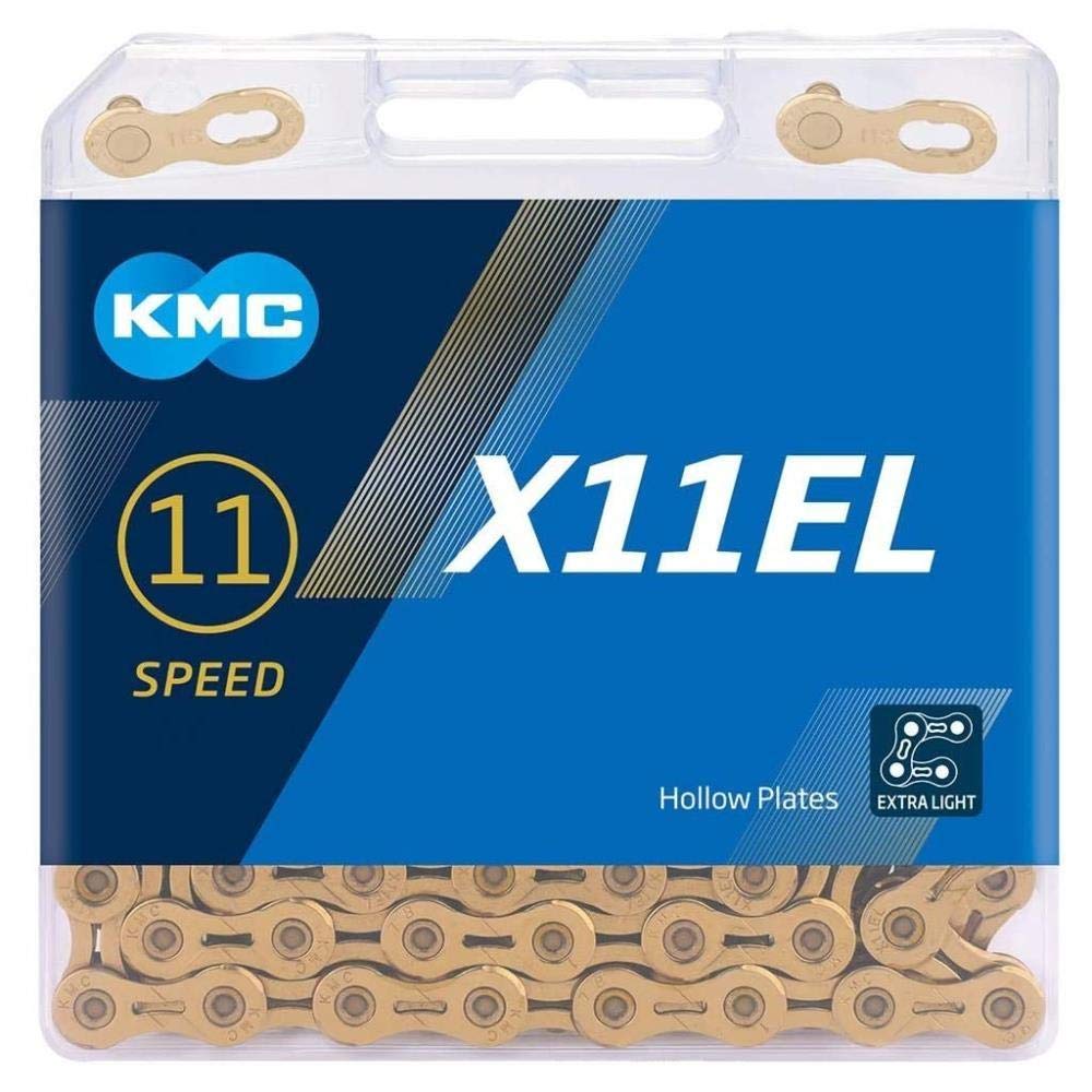 Цепь KMC для X11EL 11SPEED 118L Medium (КМК) TI-ЗОЛОТО KMC-X11EL-TI-N