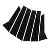 6Pcs B Pillar Posts Trim Glossy Black Exterior Window Decal for Macan 95B 2014 to 2025 Exterior Side Door Window Trim