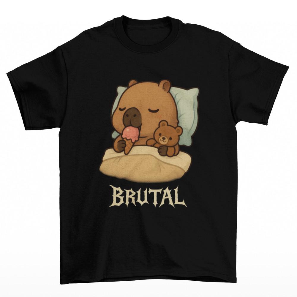 Capybara Napping T-Shirt Unisex Adult Funny Sizes Sleeping Dog Capy Animals New
