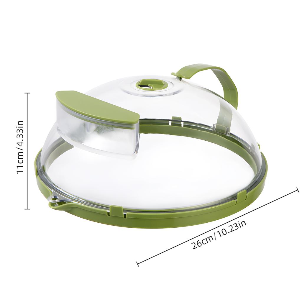 Крышка от брызг для микроволновой печи для еды   Прозрачная защита от брызг для микроволновой печи Крышка для плиты с ручкой   Регулируемые отверстия для выпуска пара