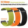 Нейлоновый ремешок для часов 22/26 мм для Garmin Fenix 8 Pro 8 7X 7Pro/Instinct 2X/Enduro 3/Tactix 8/forerunner 965 Сменные ремешки для часов