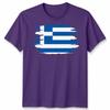 Torn Greece Flag Unisex T Shirt Greek Pride Distressed Design Graphic Tee