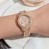Luxury Women Watch with Diamond Elegant Brand Quartz Steel Bracelet Watches Ladies Zircon Crystal Top Fashion Wristwatch Clock