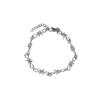 Gothic Spiked Silver Alloy Adjustable Bracelet For Men Women Edgy Punk Jewelry Gift For Concerts Parties Daily Wear