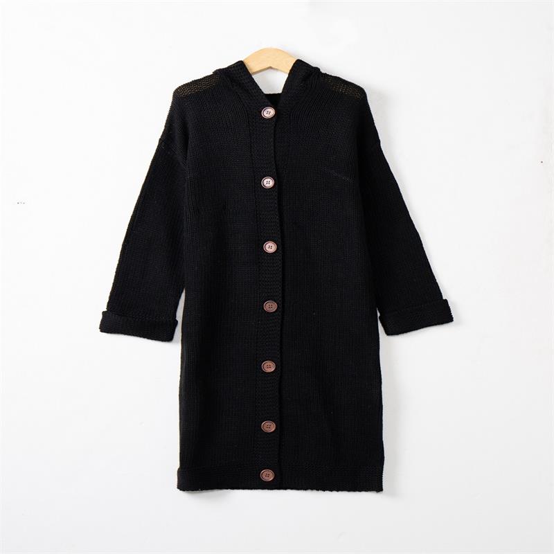 Women Knit Long Sleeve Warm Hooded Thick Cardigan Coat Winter Fashion Plus Size Knitted Sweater Ladies Long Coat Cloak Outwear