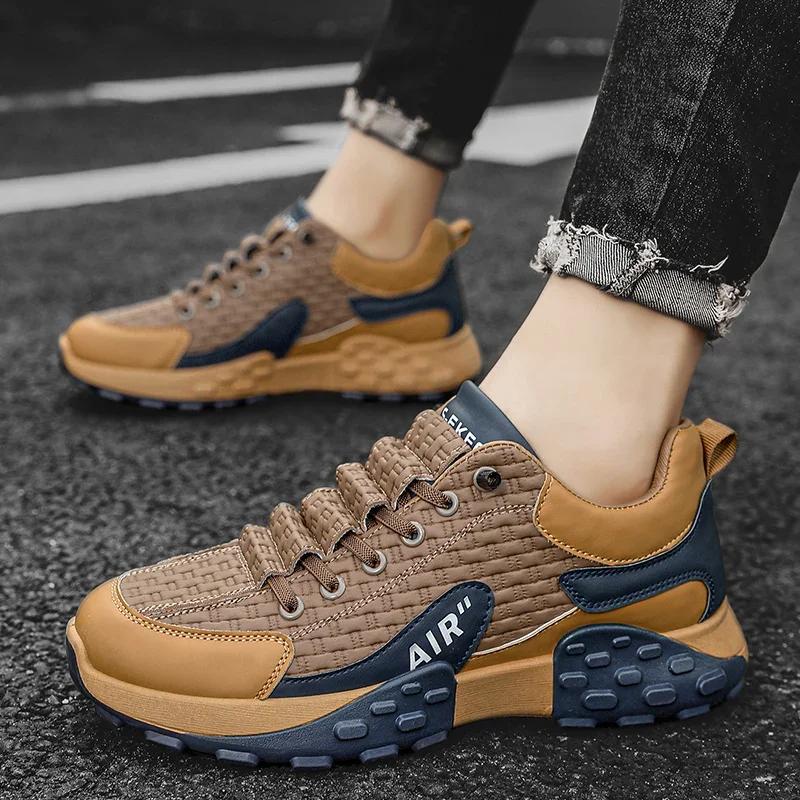 Повседневные винтажные теннисные туфли спортивные дышащие кроссовки для бега трусцой тренажерный зал легкая модная обувь мужские кроссовки