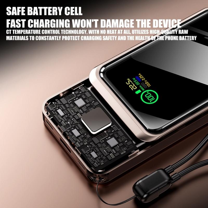 Пластиковый кейс для хранения аккумуляторов ABS PC со светодиодной подсветкой и цифровым дисплеем, компоненты для DIY-зарядки (без аккумулятора) для мобильных телефонов