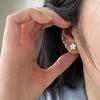 Women's Silver 999 Ice Flower Earrings