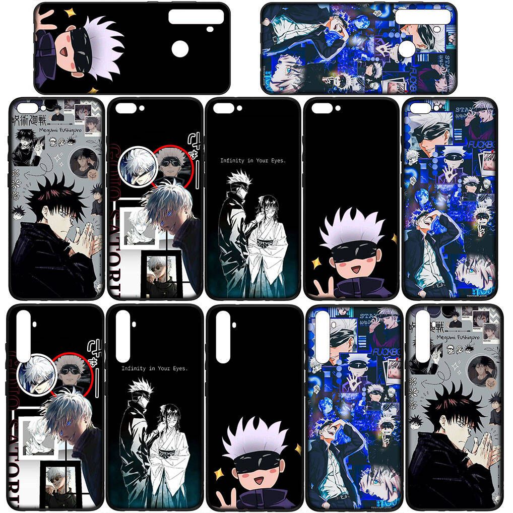 for Motorola Moto Edge 70 60 50 G54 G86 Samsung Galaxy S25 iPhone 17 16 15 Xiaomi Redmi Note 14 13 Pro Case Wallpaper Jujutsu Kaisen Gojo Satoru Cover