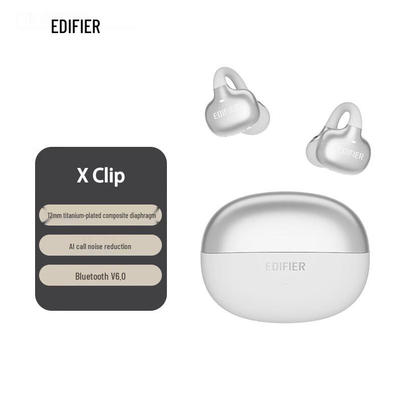 Edifier X Clip Ear-Clip Bluetooth Earbuds