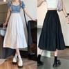 Half Length Skirt High Waist Pleated Summer A-line Large Skirt Skirt Korean Fashion Skirts Clothes for Women