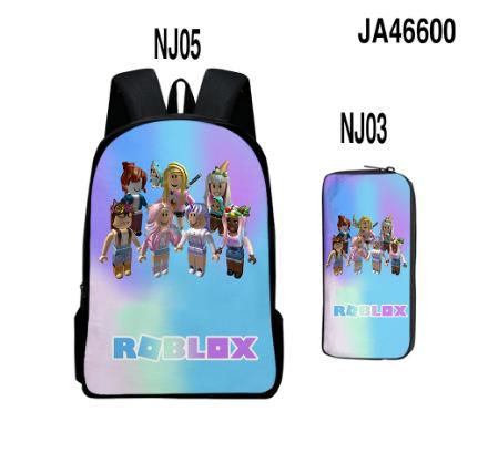 Двухсекционный набор Roblox, Школьная сумка для начальной и средней школы, Детский рюкзак, Рюкзак с мультяшным персонажем.