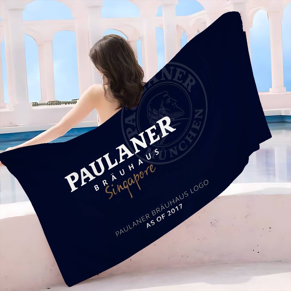Немецкое пиво p-Paulaners Микрофибровое одеяло Быстросохнущие пляжные полотенца Большой размер Печать Супервпитывающее одеяло-полотенце для бассейна