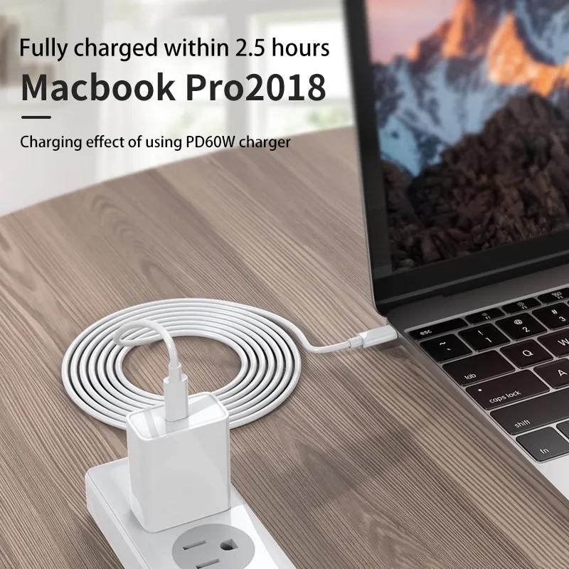 Кабель PD для быстрой зарядки USB-C на USB-C для iPhone 15 Pro Max, iPad Air 5, Macbook, Huawei Mate 60, Samsung, шнур типа C на тип C
