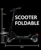 DT10 DriveTron Foldable Adult Electric Scooter, 50km/h Electric Kick Scooter, 1000W Skateboards, 48V 15.6Ah Kickboard E-Scooter