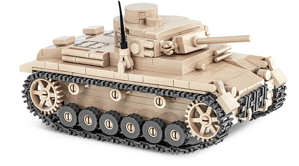 COBI Historical Collection PANZER III AUSF.J 2712 Tank Train (Germany) 148 Scale Military Block