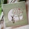 Bunnies Cutting Dies Scrapbooking Stencils Tree Shape Carbon Steel Die Cut Templates for Card Making Scrapbooking