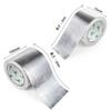 BOMEI PACK Heat-Resistant Adhesive Foil Tape, Aluminum Foil, Fiberglass Insulation, Reflective Material, Stainless Steel Tape, 75/100mm*20m