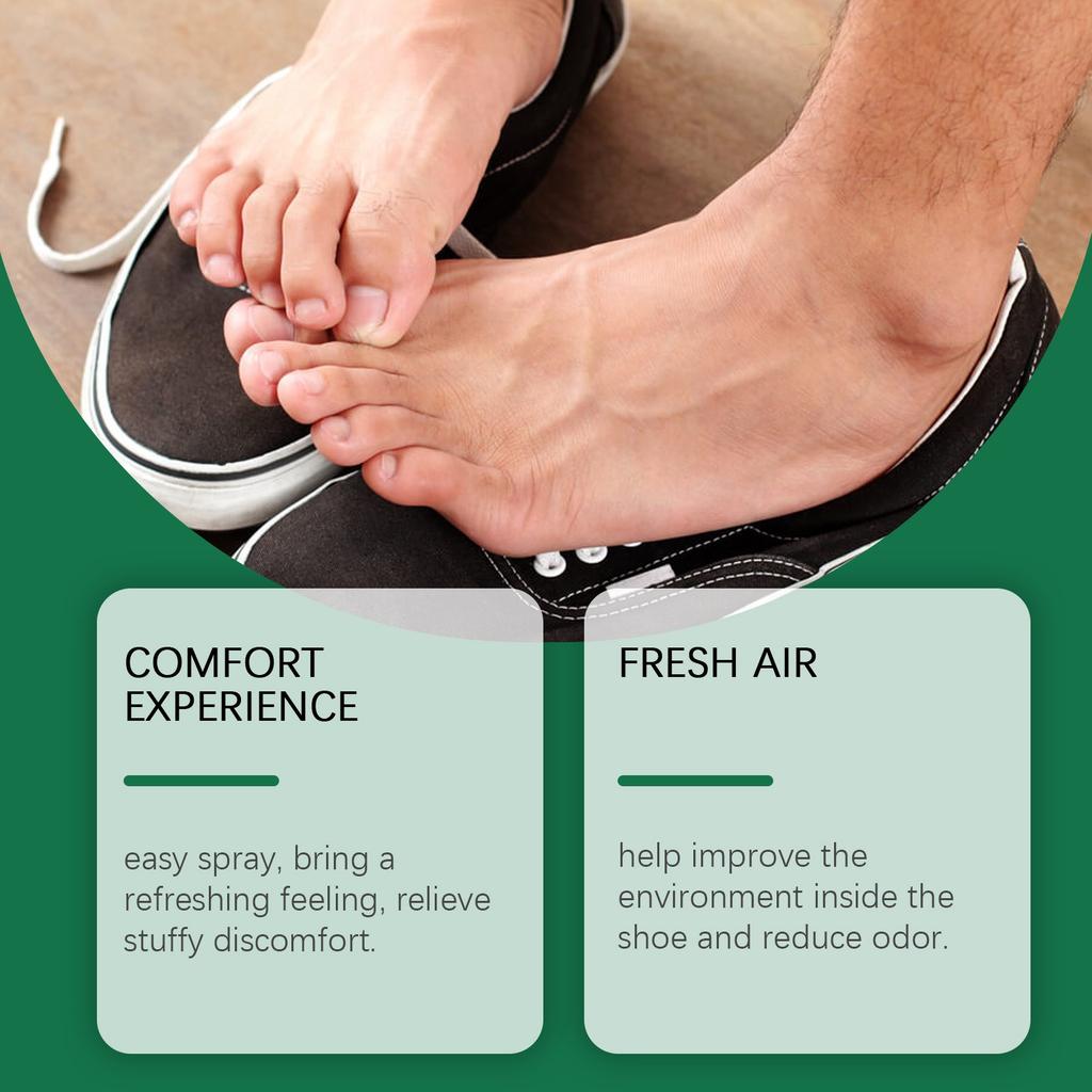 Athlete's Foot, натуральный травяной дезодорант-спрей для ног, подходит для большинства дезодорантов для ног, лечит зуд и запах(30мл