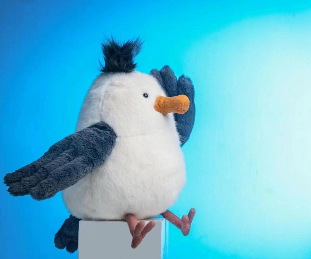 Плюшевая игрушка Птица Чайка - Вдохновленная Jellycat, Популярный праздничный подарок