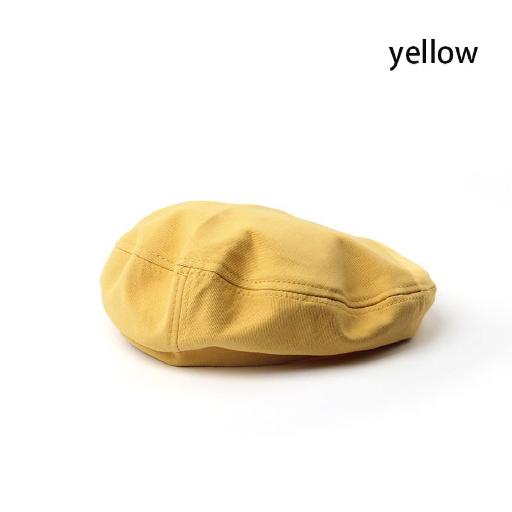 Retro Painter Hat Cotton Flat Cap Korean Version Girl Berets  Women Girl