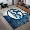 FC Schalke 04  Pattern Square Carpet,Area Rug,Carpet Rug for Living Room Bedroom Sofa Playroom Decor,Non-slip Floor Mat
