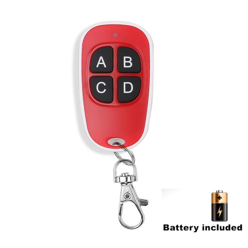 Universal 433mhz Copy Code Remote Control Garage Door Opener Wireless Transmitter 4 Key Duplicator Electric Door Key Copy Remote