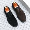 British Style Thick Soled Wear-resistant Men's Brogue Shoes High-quality New Men's Suede Leather Shoes Classic Oxford Shoes