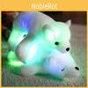 Красочный светодиодный свет Плюшевая игрушка Белый медведь Мультяшная мягкая кукла Подарок для детей