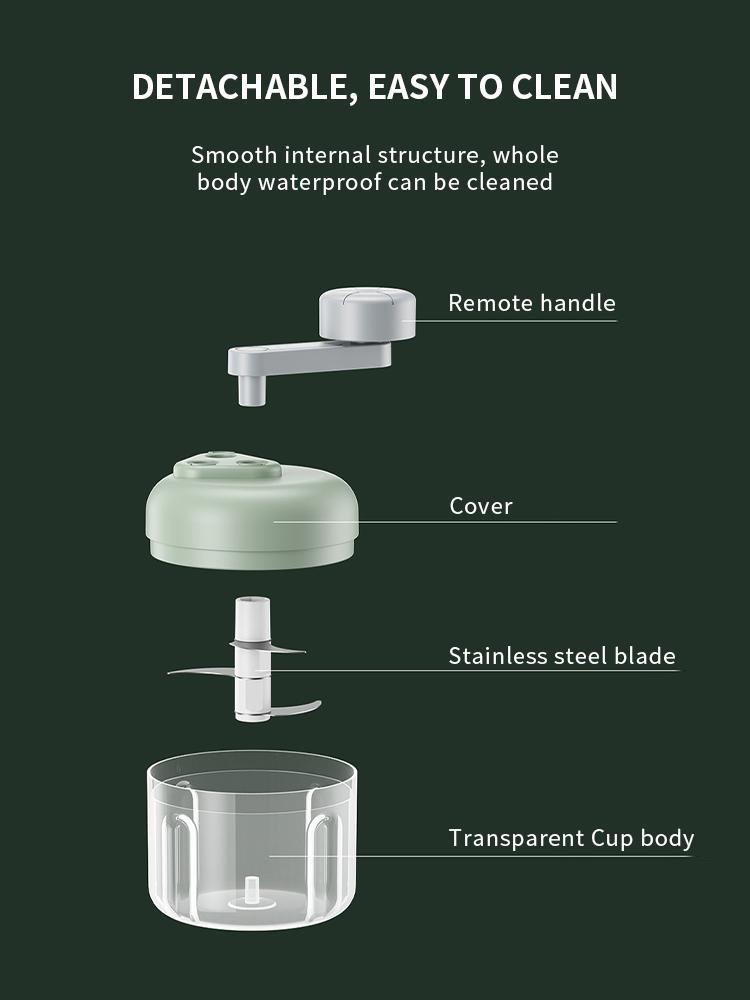 Manual Meat Mincer Garlic Chopper Rotate Garlic Press Crusher Vegetable Onion Cutter Kitchen Food Processing Accessories