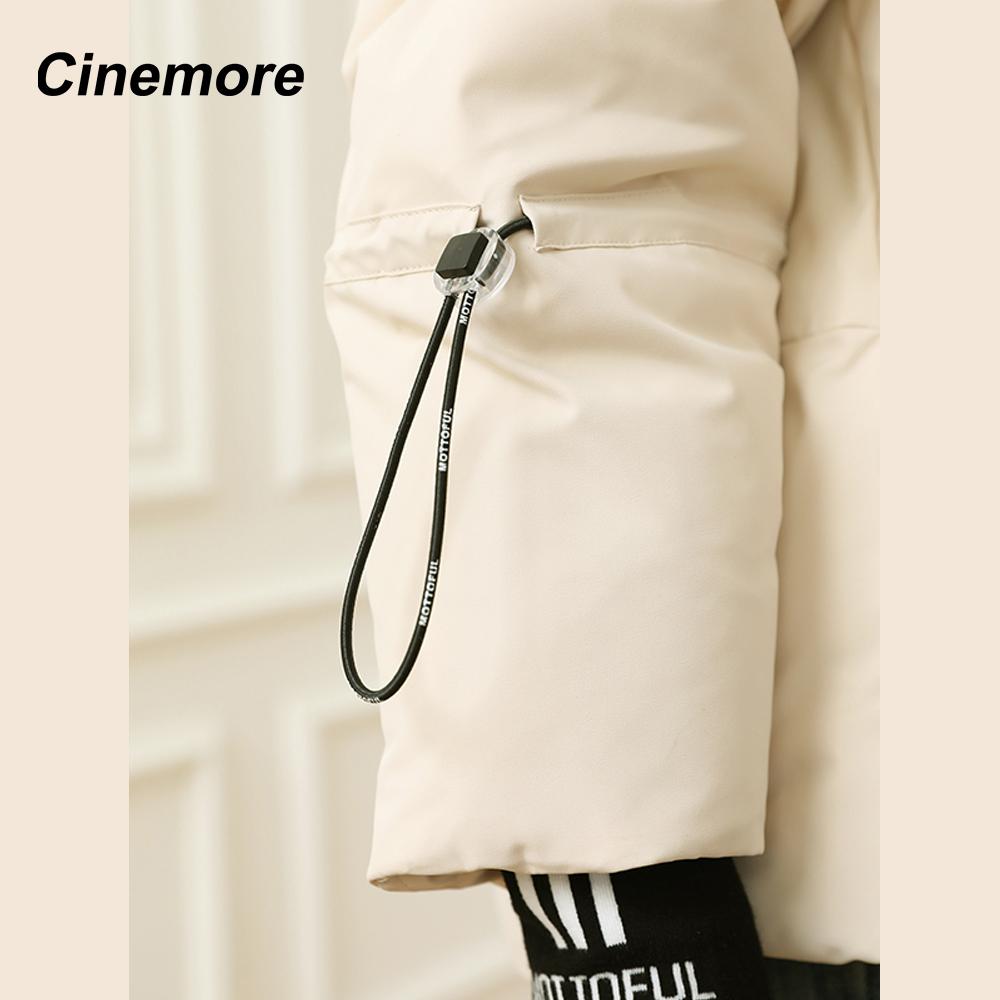 Cinemore Женская зимняя куртка 2024 года, большие размеры, био-пуховики, стеганое пальто с капюшоном, женская парка, женская одежда 046
