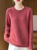 Women's Cashmere Sweater Qinghe Cashmere 30% Cashmere 70% Wool Autumn and Winter Cashmere Pullover Soft and Warm