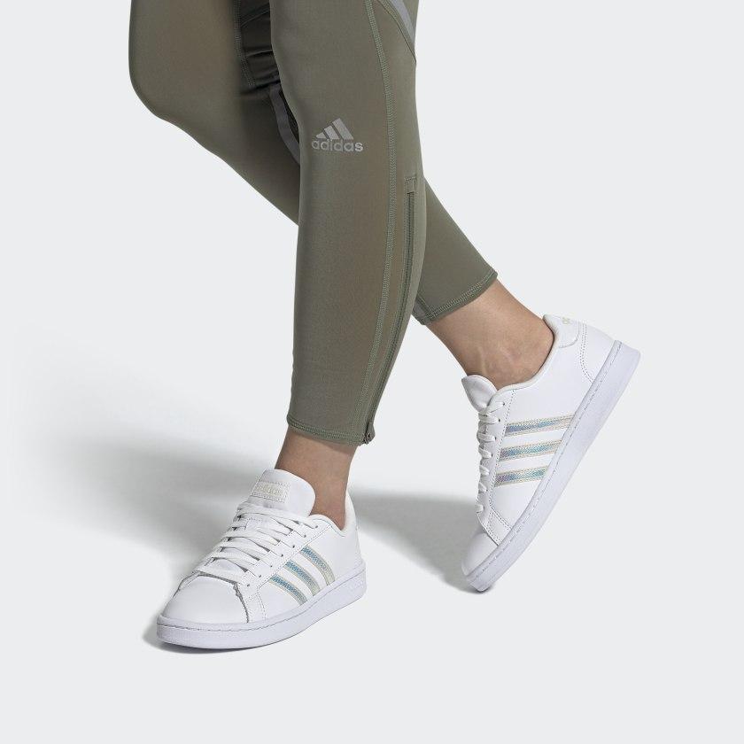 adidas Grand Court 'Белый Алюминий' Женские FW3734