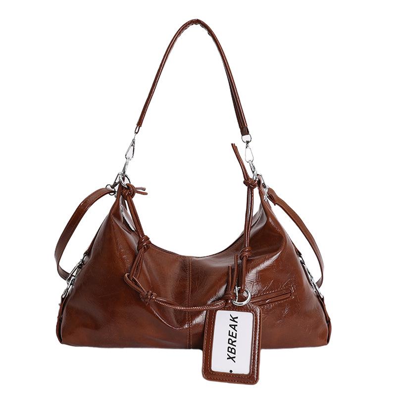Shiny Minimalist Retro Crossbody Shoulder Bag for Women - Soft Texture, Versatile, Ideal for Outings and Commuting