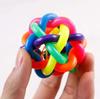 Милая игрушка для собаки интерактивная игрушка-мяч для питомца с маленьким колокольчиком игрушка для кошки радужная игрушка для собаки жевание и игра питомца бросить хороший мяч.