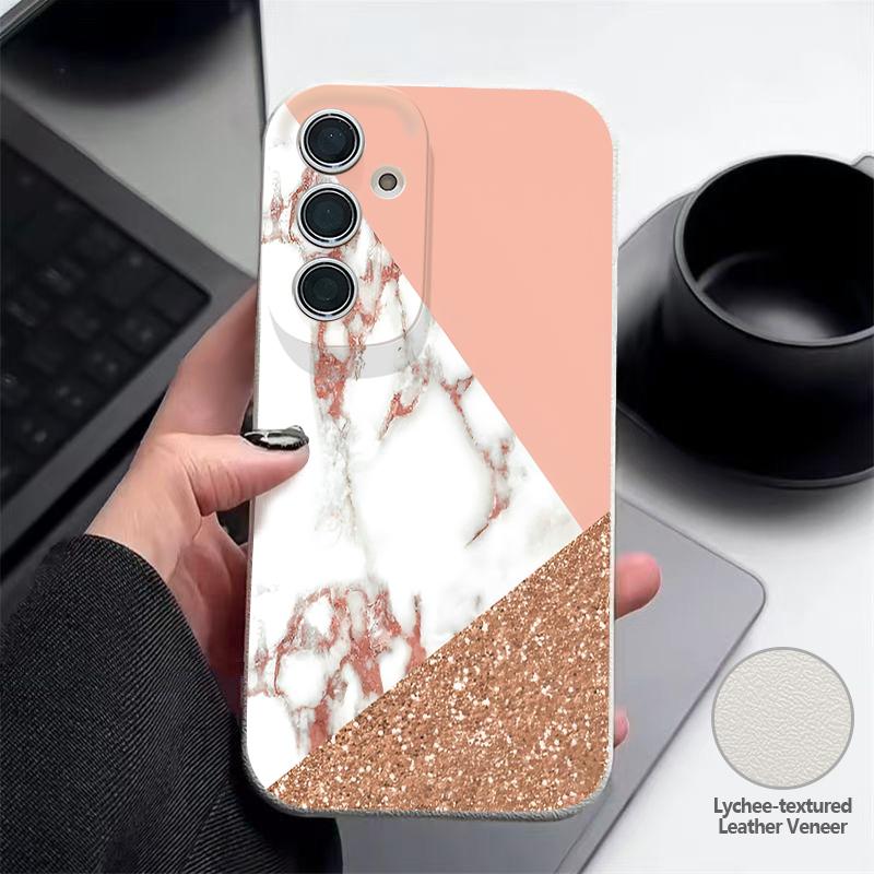 Склейка Мраморный Рисунок Чехол Для Samsung A18 A57 A37 A17 A56 A36 A26 A16 A55 A35 A25 A15 A54 S21 FE S22 S23 S24 Plus S25 S26 Ultra Силиконовый Чехол